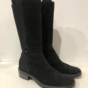 Aquatalia women’s 6.5 black suede boots